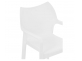 Krzesło Diva białe sztaplowane polipropylen