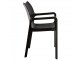 Krzesło Diva czarne sztaplowane polipropylen