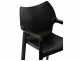 Krzesło Diva czarne sztaplowane polipropylen