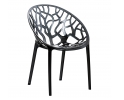 Krzesło sztaplowane z tworzywa sztucznego CRYSTAL kolor