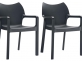 Zestaw  Krzesło sztaplowane DIVA czarne