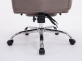 Rozkładany fotel biurowy TROY XL obrotowy podnóżek TAUPE