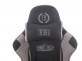 Fotel dla gracza masażer podgrzewany z podnóżkiem Turbo XFM czarno-szara tapicerkaowa