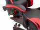 Fotel gamingowy z podnóżkiem czarno-czerwony