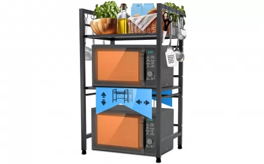 Regał na mikrofalówkę MARA III regulowany 3 półki